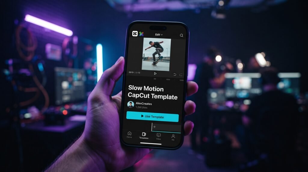 slow motion capcut template
